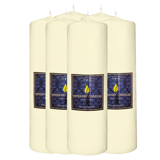 Ivory Pillar Candle - W80mm/H250mm - Case 6