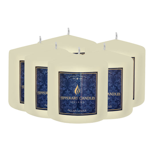 Ivory Pillar Candle - W100mm/H100mm - Case 6