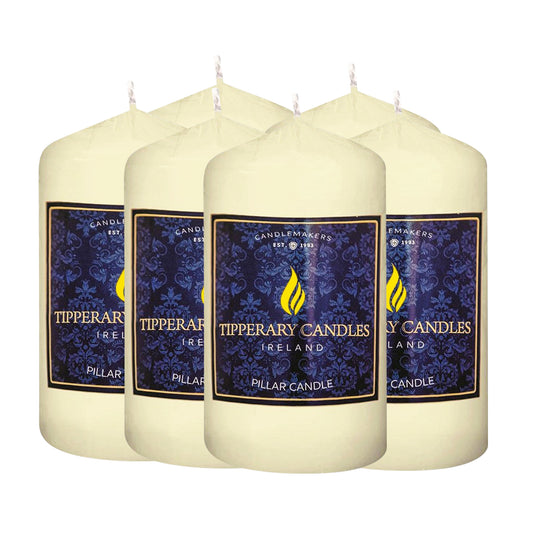 Ivory Pillar Candle - W80mm/H100mm - Case 6