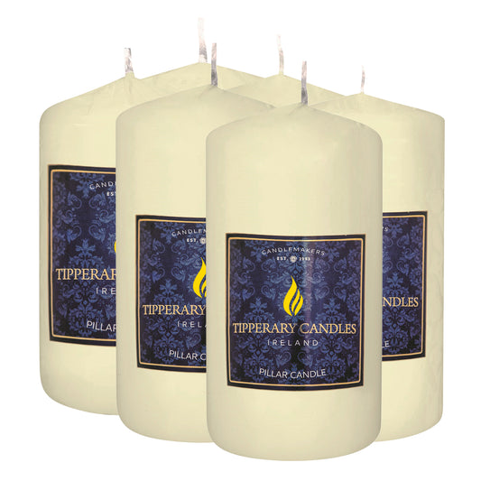 Ivory Pillar Candle - W80mm/H150mm - Case 6