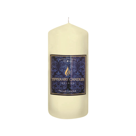 Ivory Pillar Candle - W80/150 - 85hrs burning