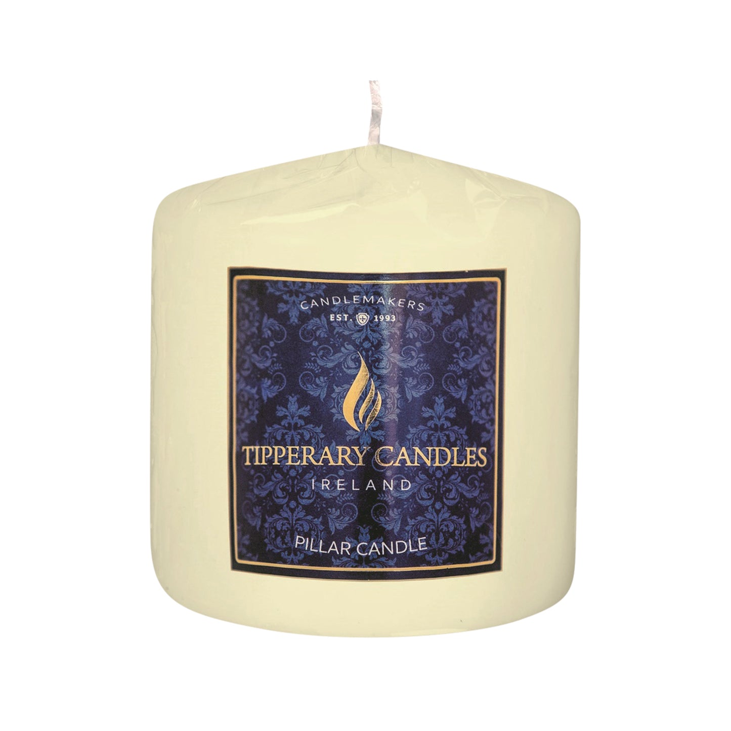 Ivory Pillar Candle - W100mm/H100mm - 80hrs burning